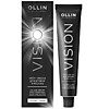 OLLIN VISION NEW Крем-краска для бровей и ресниц (Тёмный графит) 20мл + лепестки